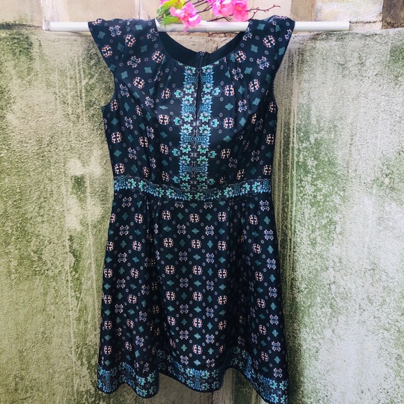 J. Crew Dresses & Skirts - J Crew Dress Black blue/green floral